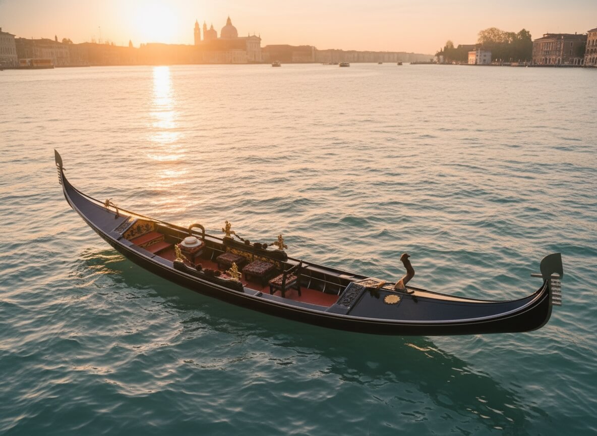 Gondole à Venise canal